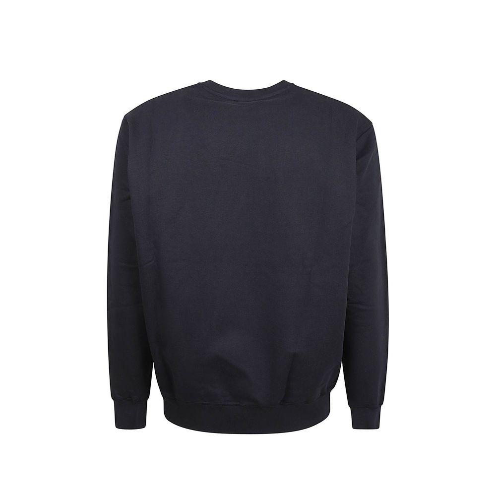 Blue Cotton Sweatshirt - ventzia