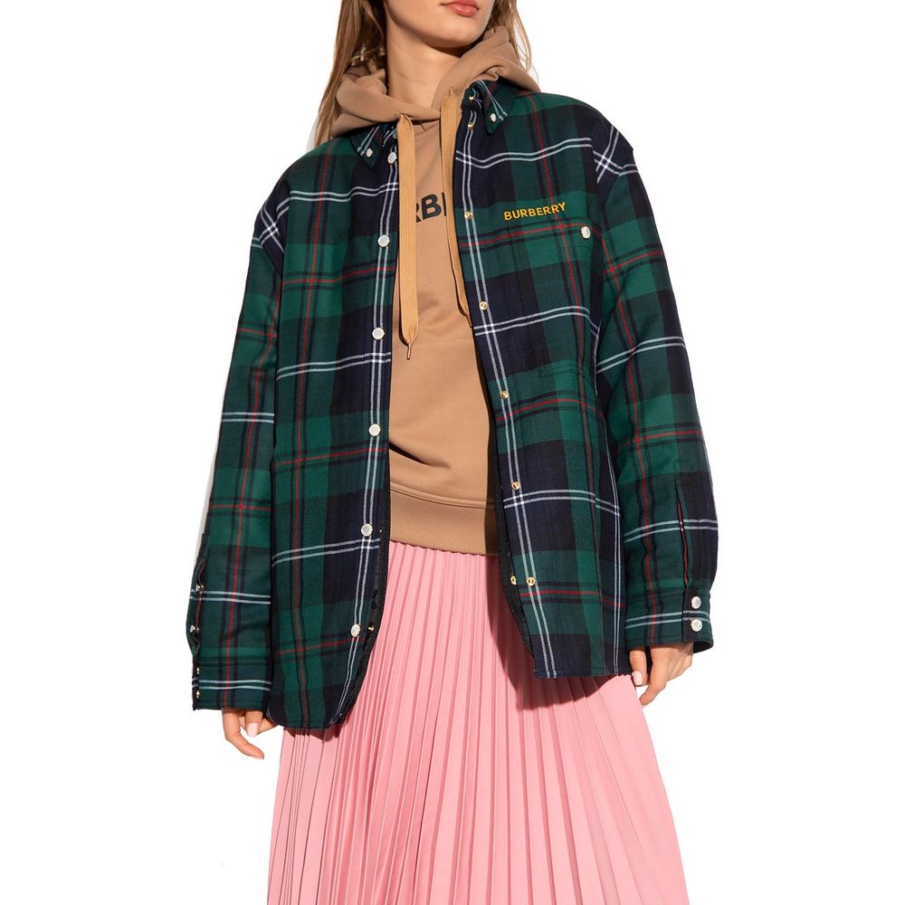 Bicolor Wool Pattern Shirt - ventzia