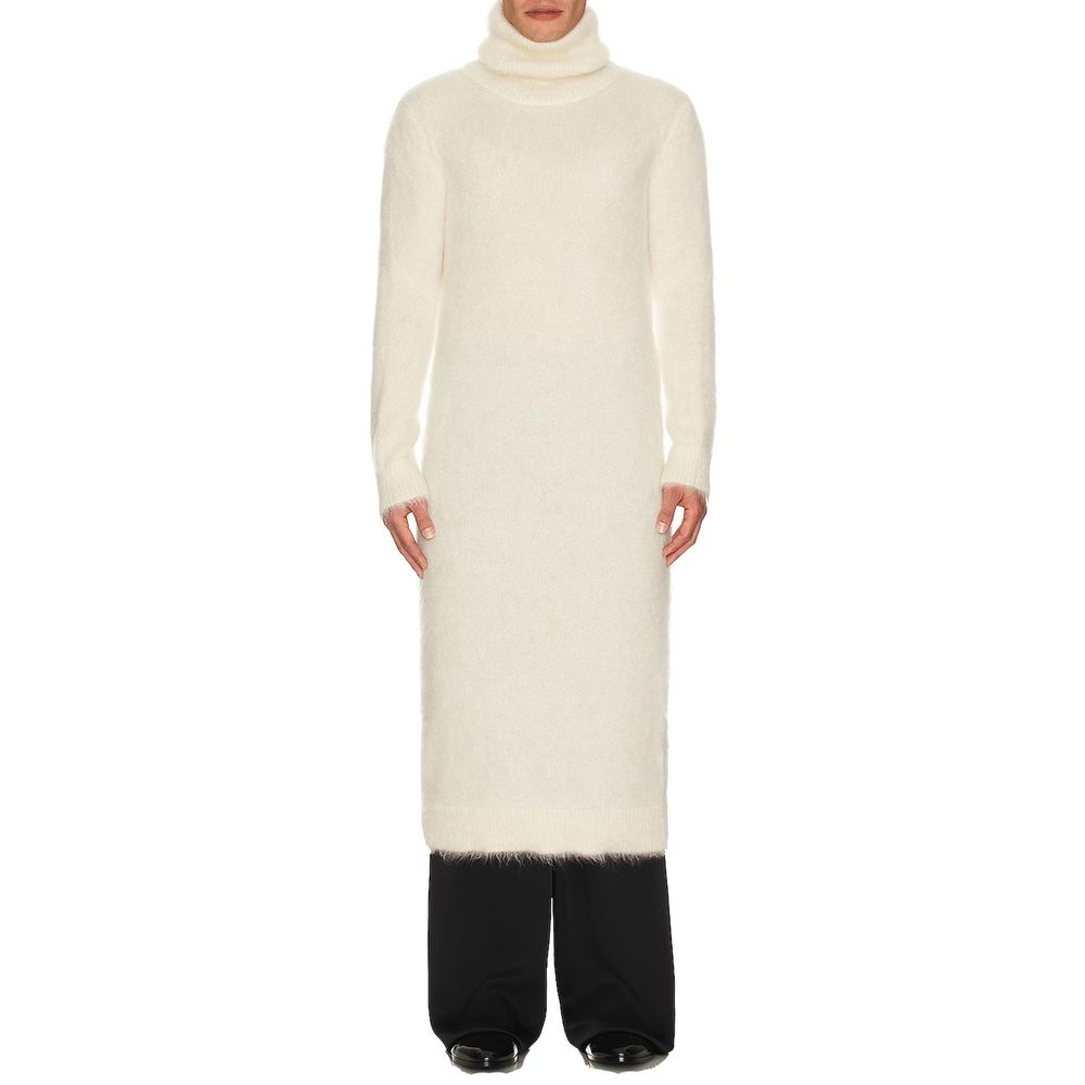 White Mohair Sweatshirt - ventzia