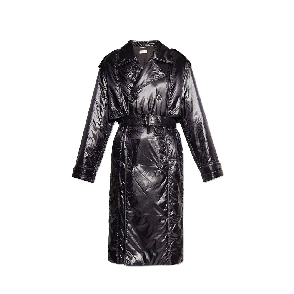 Black Polyamide Coat - ventzia