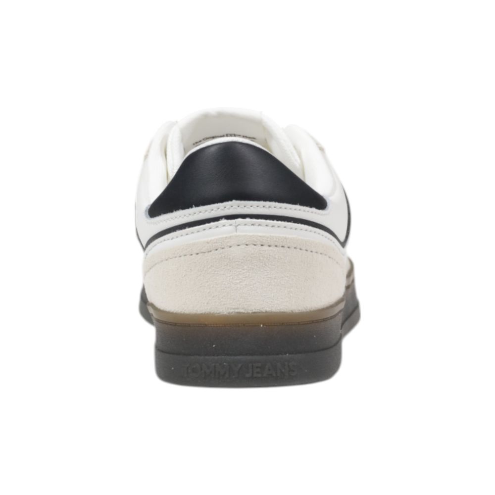 Black Leather Low Top Sneakers