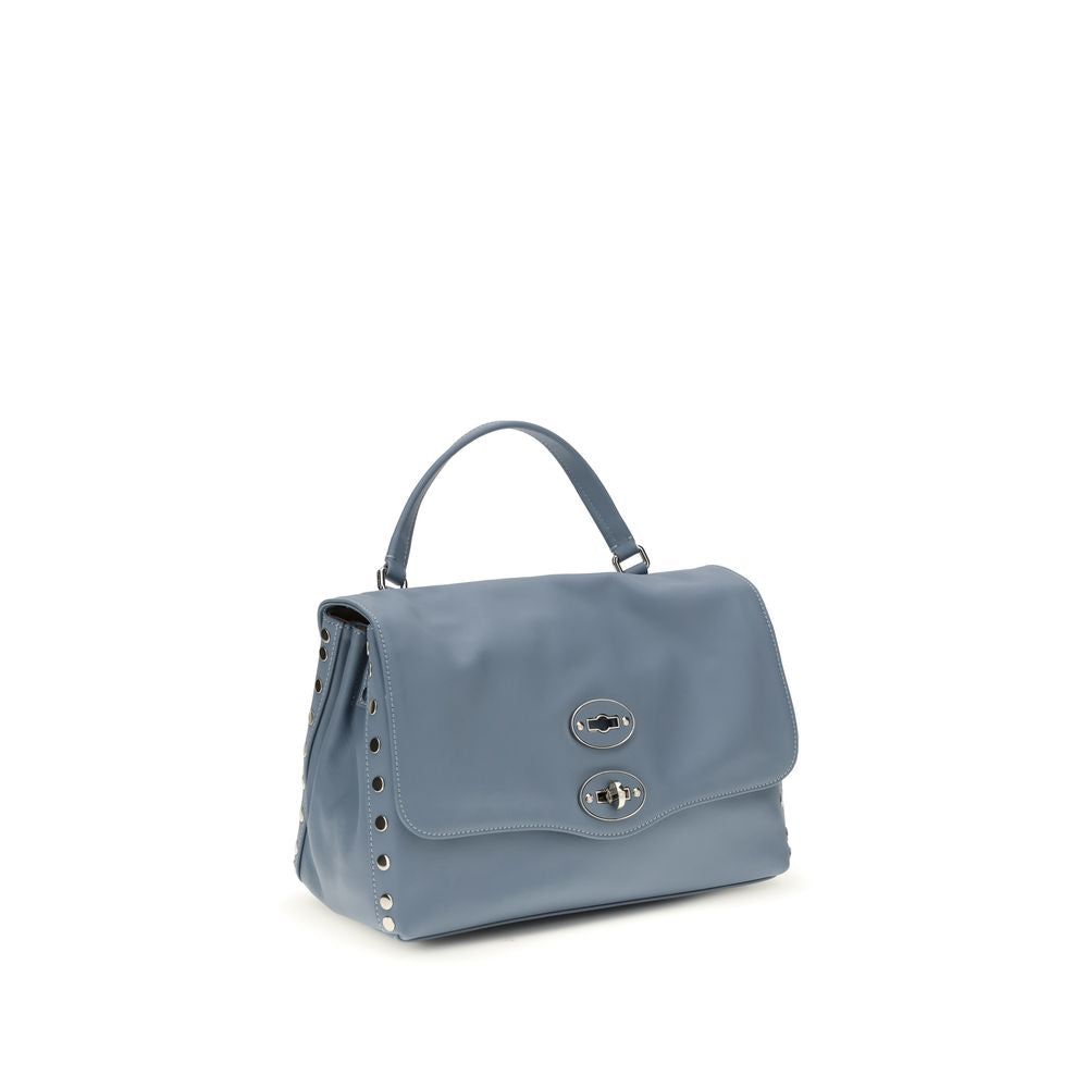 Blue Calf Leather Bos Taurus Shoulder Bag - ventzia