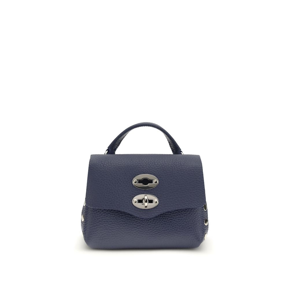Blue Calf Leather Bos Taurus Shoulder Bag - ventzia