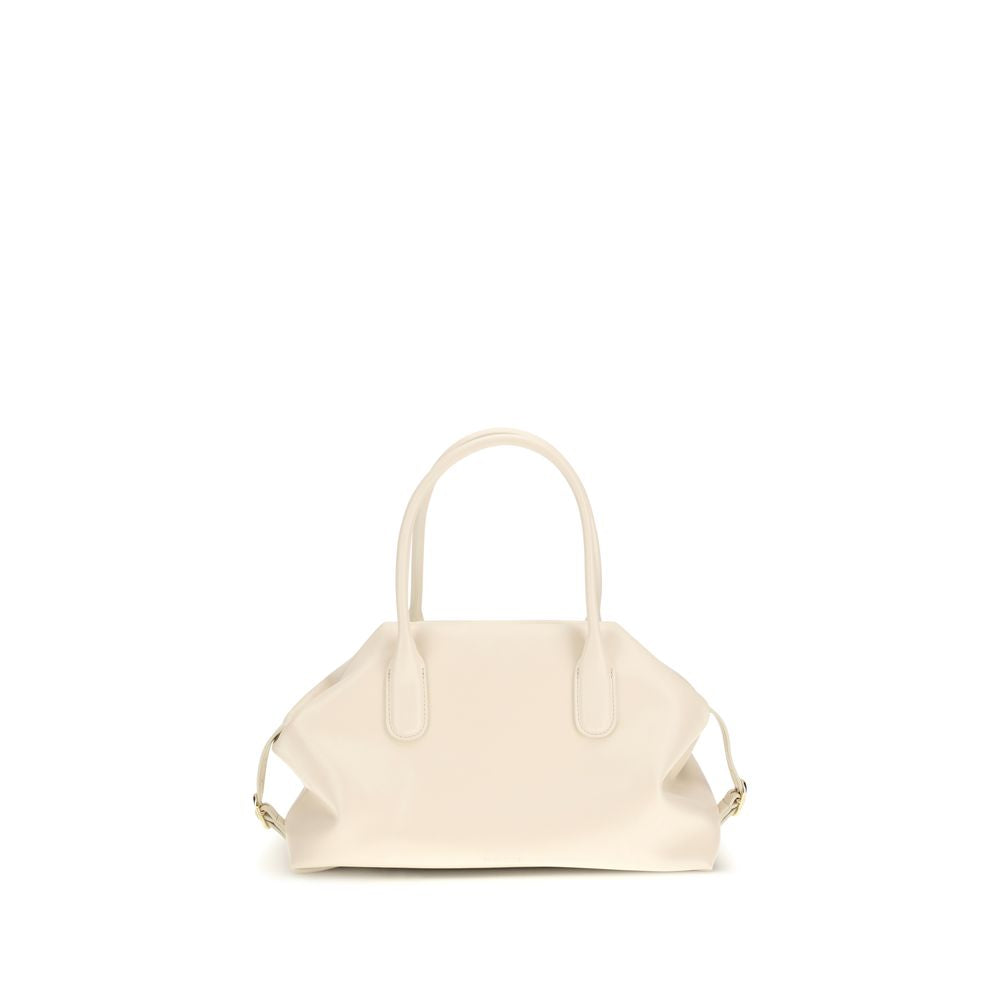 Beige Other Fibres Shoulder Bag - ventzia