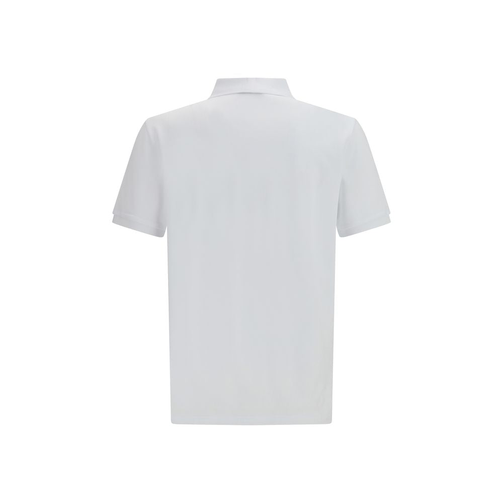 White Cotton Polo Shirt - ventzia