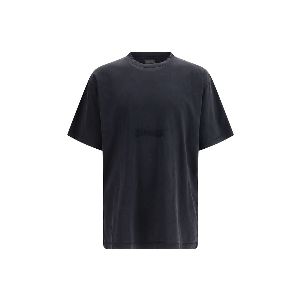 Black Cotton T-Shirt - ventzia