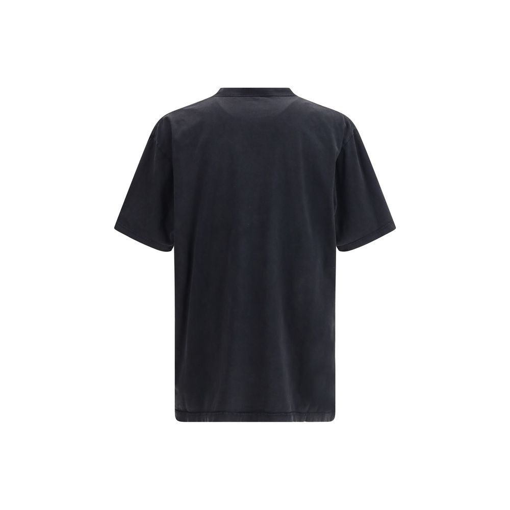Black Cotton T-Shirt - ventzia