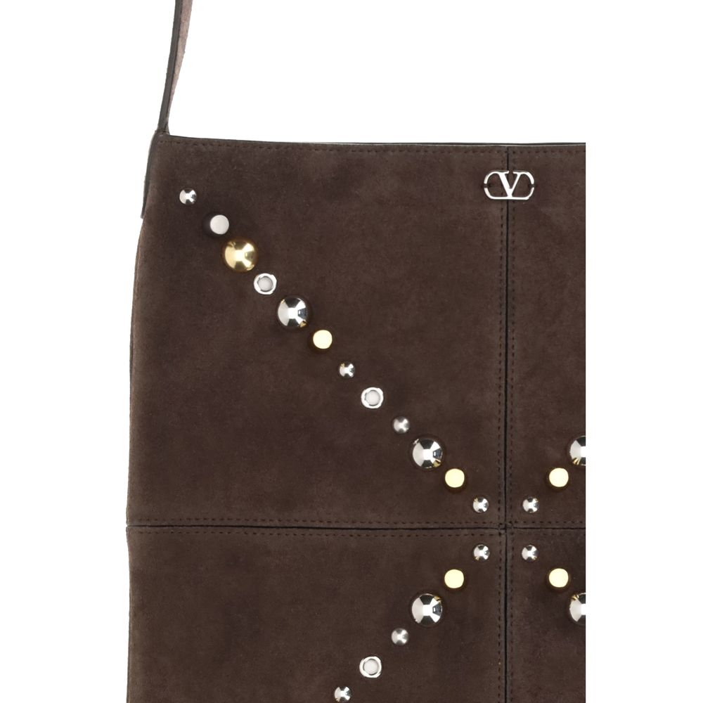 Brown Calf Leather Bos Taurus Shoulder Bag - ventzia