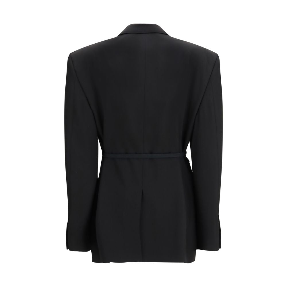 Black Wool Jackets And Coat - ventzia