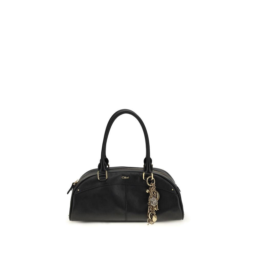 Black Calf Leather Bos Taurus Handbag - ventzia