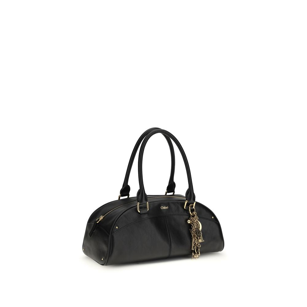 Black Calf Leather Bos Taurus Handbag - ventzia