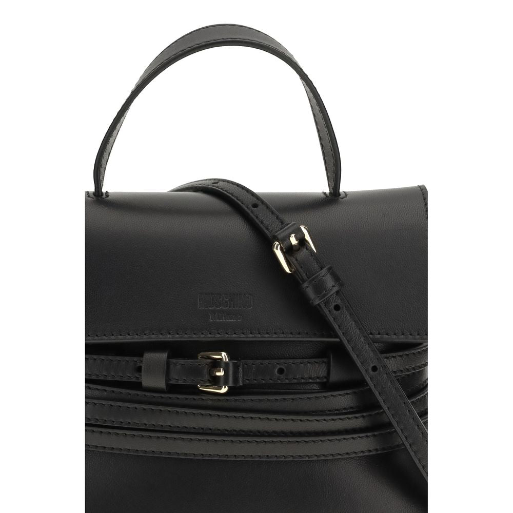 Black Calf Leather Bos Taurus Handbag - ventzia