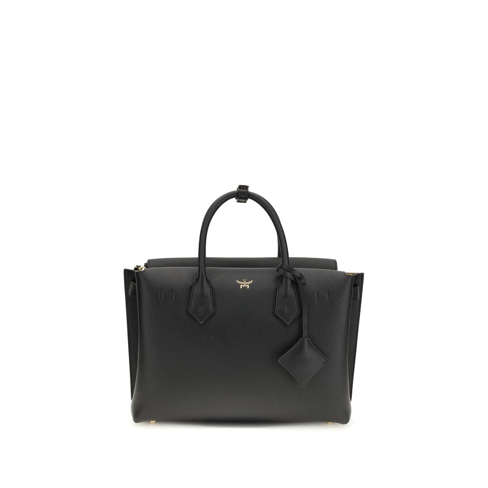 Black Calf Leather Bos Taurus Handbag - ventzia