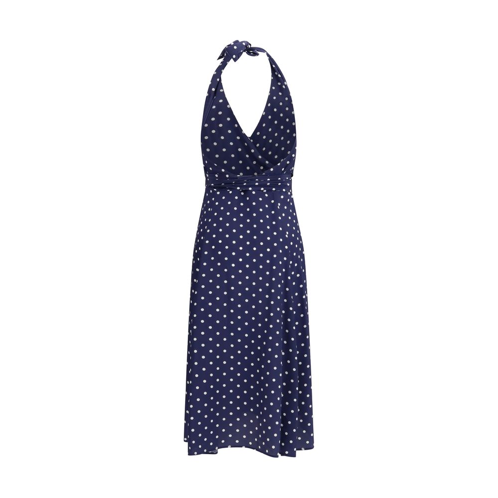 Blue Silk Casual Dress - ventzia