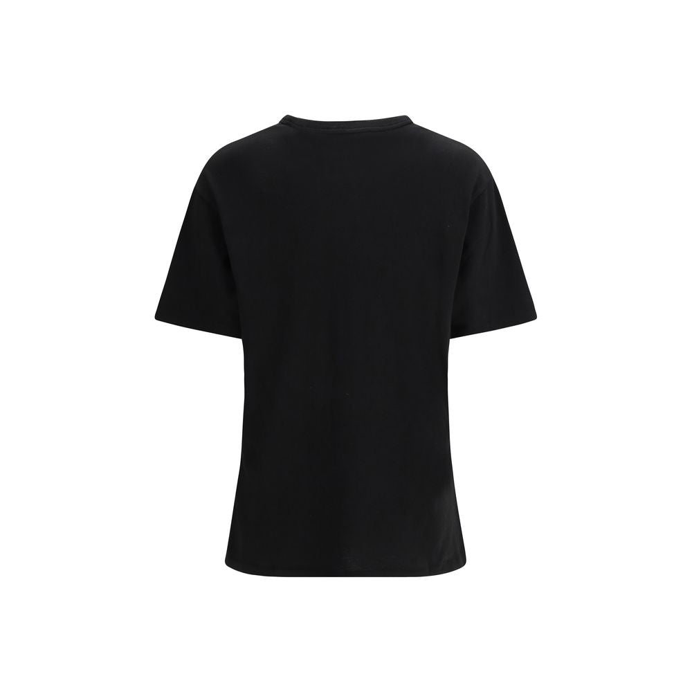 Black Cotton T-Shirt - ventzia