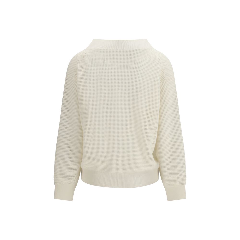 Beige Cashmere Sweater - ventzia