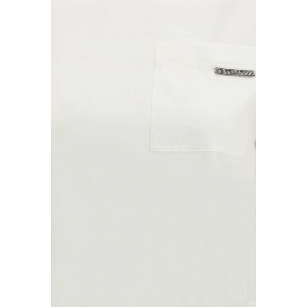 White Cotton T-Shirt - ventzia