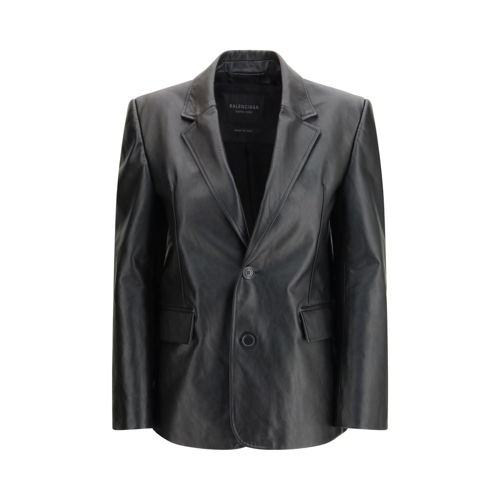 Black Leather Jacket - ventzia