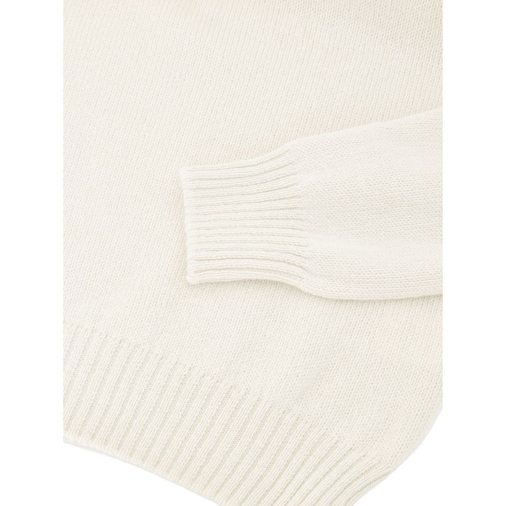 White Wool Turtleneck - ventzia