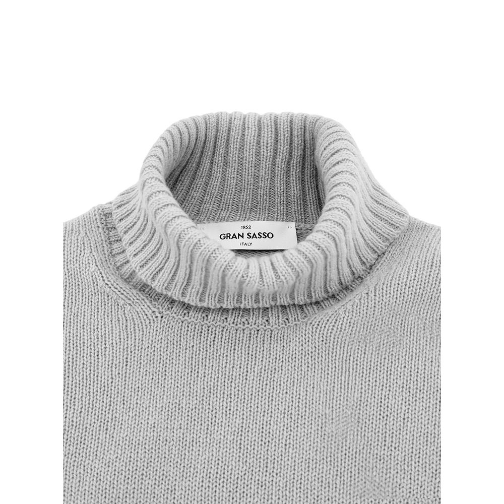Gray Wool Turtleneck - ventzia