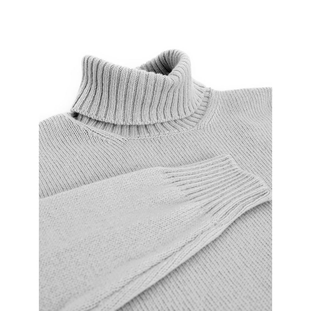 Gray Wool Turtleneck - ventzia