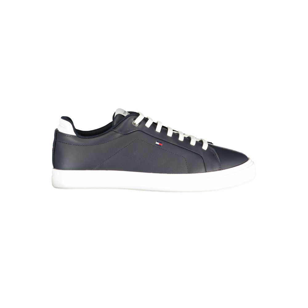 Blue Polyurethane Men Sneaker - ventzia