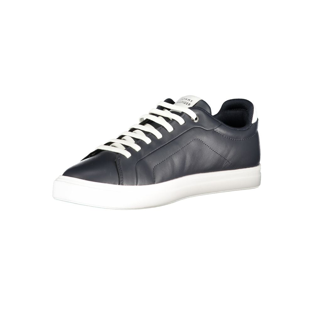 Blue Polyurethane Men Sneaker - ventzia