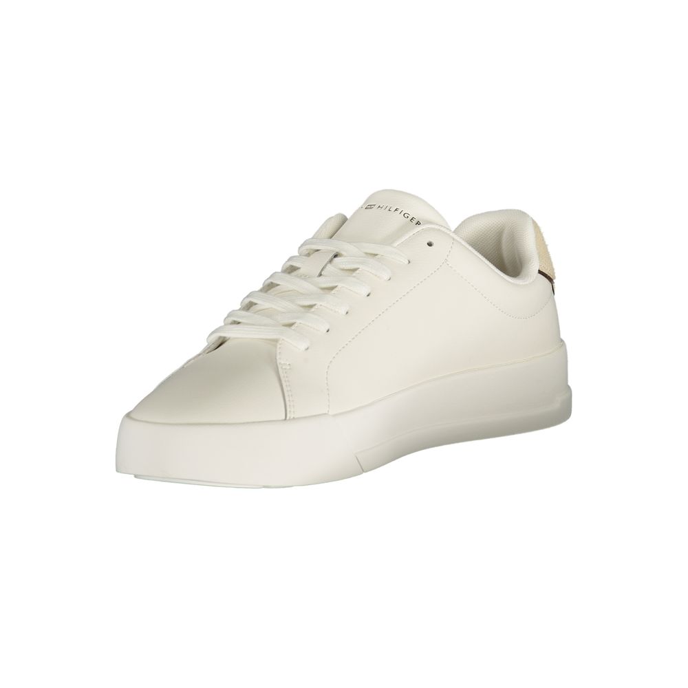 Bianco Polyurethane Men Sneaker - ventzia