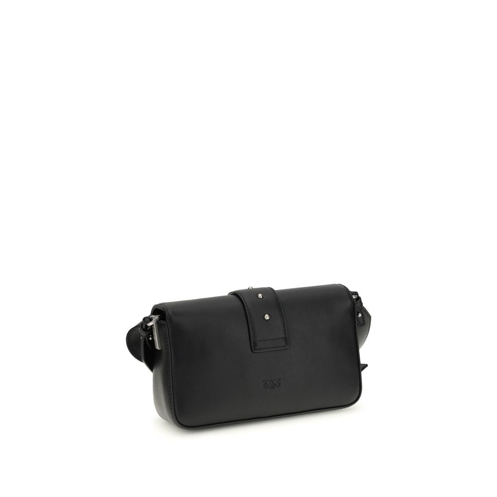 Black Calf Leather Bos Taurus Shoulder Bag - ventzia
