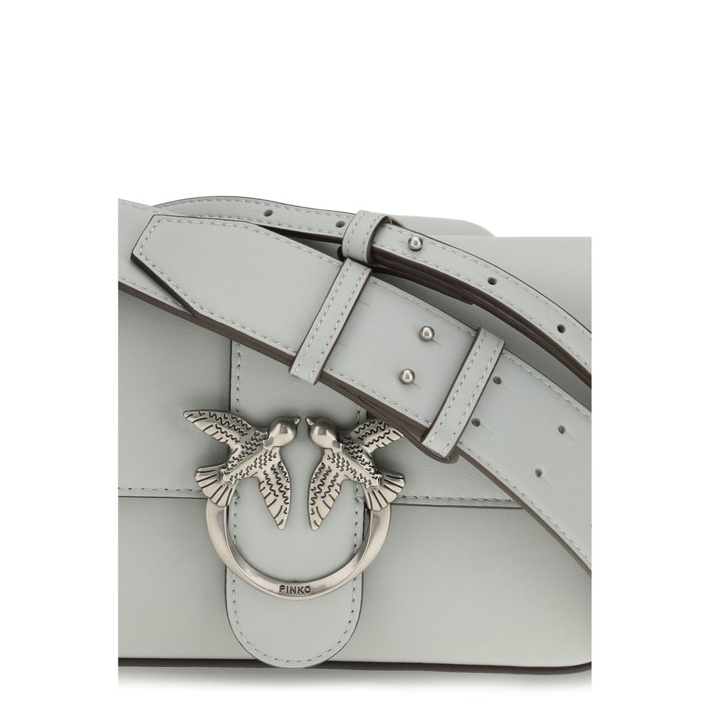 Gray Calf Leather Bos Taurus Shoulder Bag - ventzia