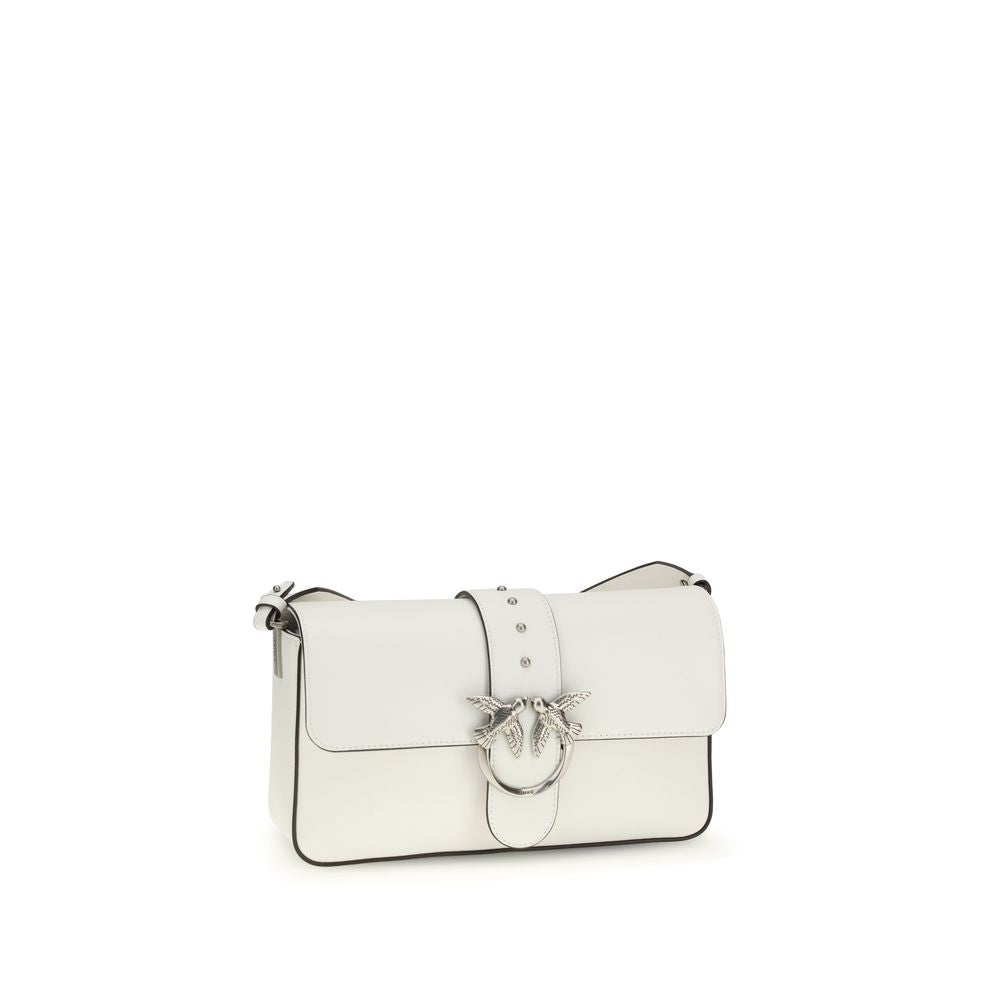 White Leather Shoulder Bag - ventzia
