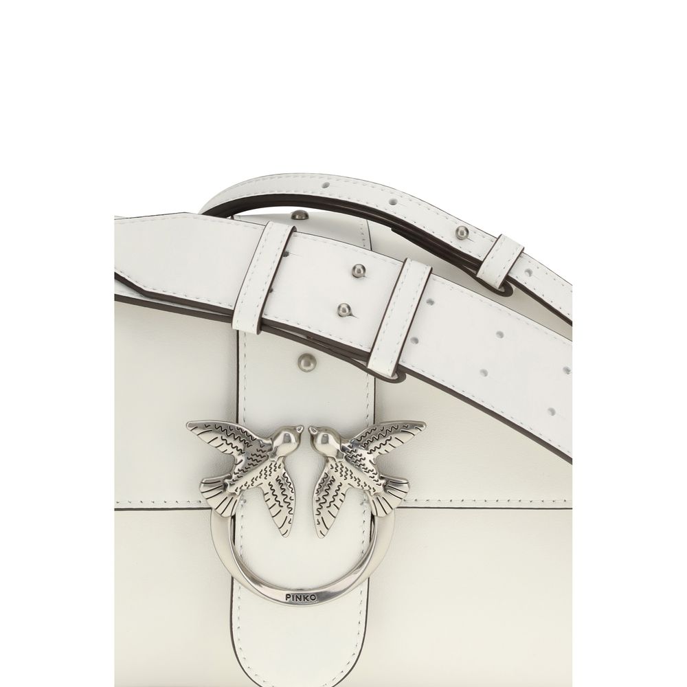 White Leather Shoulder Bag - ventzia