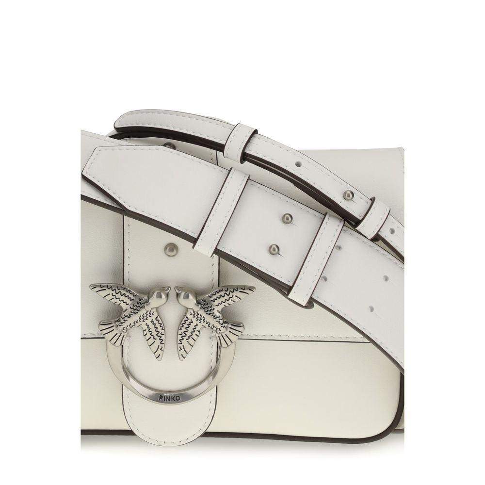 White Calf Leather Bos Taurus Shoulder Bag - ventzia