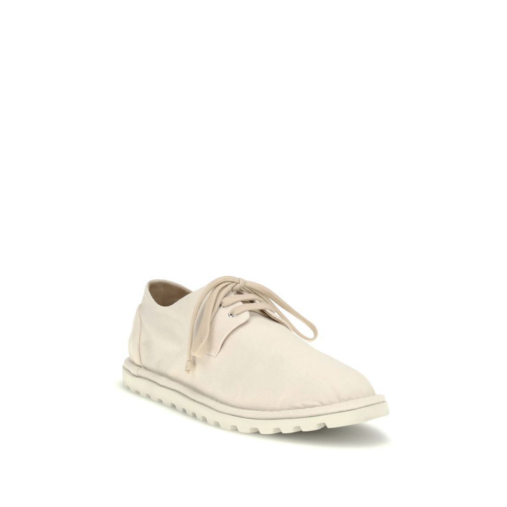 White Cotton Oxfords And Derbies - ventzia