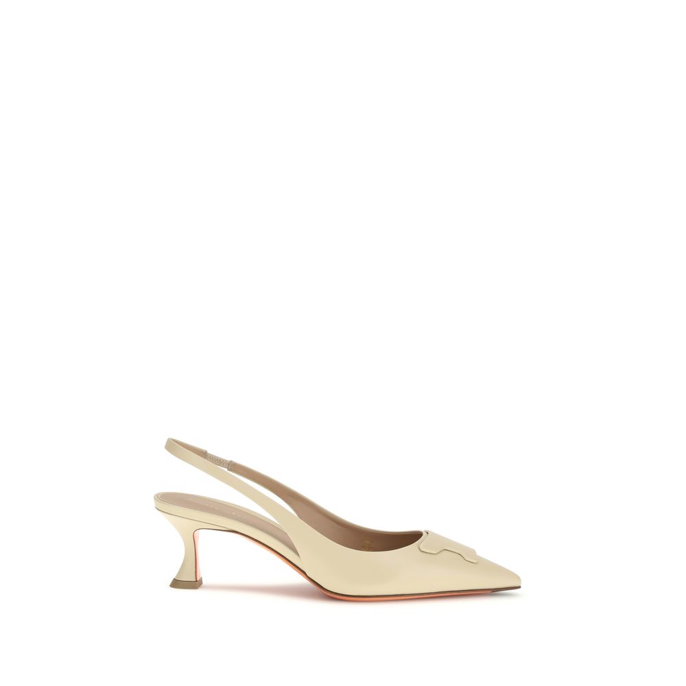 Beige Calf Leather Bos Taurus Mid Heel Pumps - ventzia