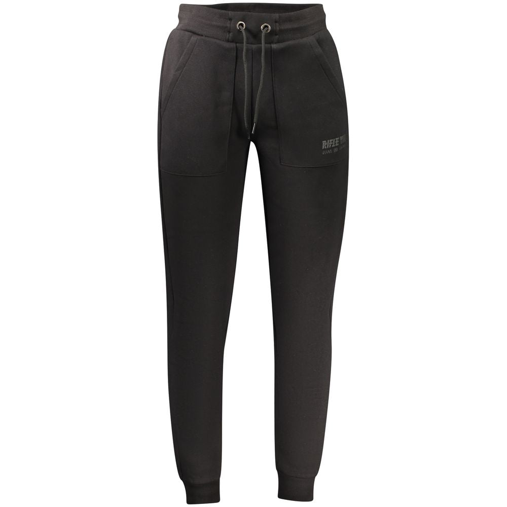 Black Cotton Men's Track Pant - ventzia
