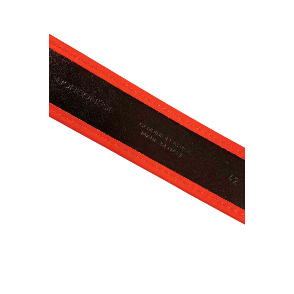 Orange Leather Women Belt - ventzia