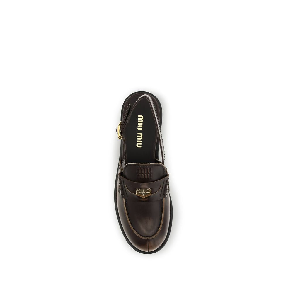 Brown Calf Leather Bos Taurus Slip-On Loafers - ventzia