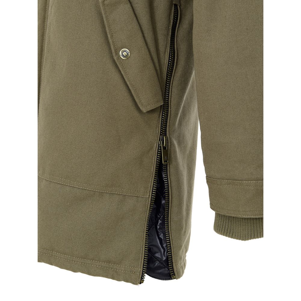 Green Cotton Parka - ventzia
