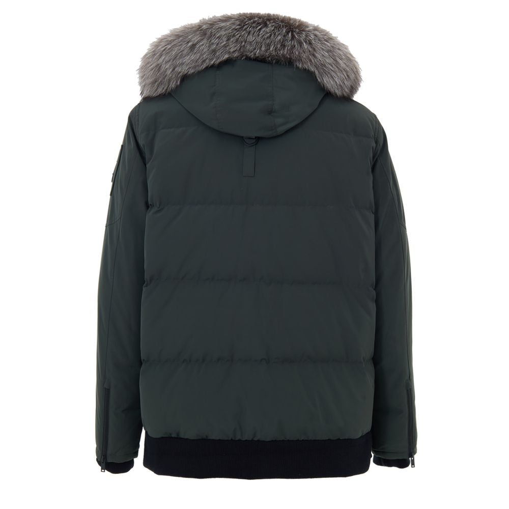 Green Nylon Parka - ventzia
