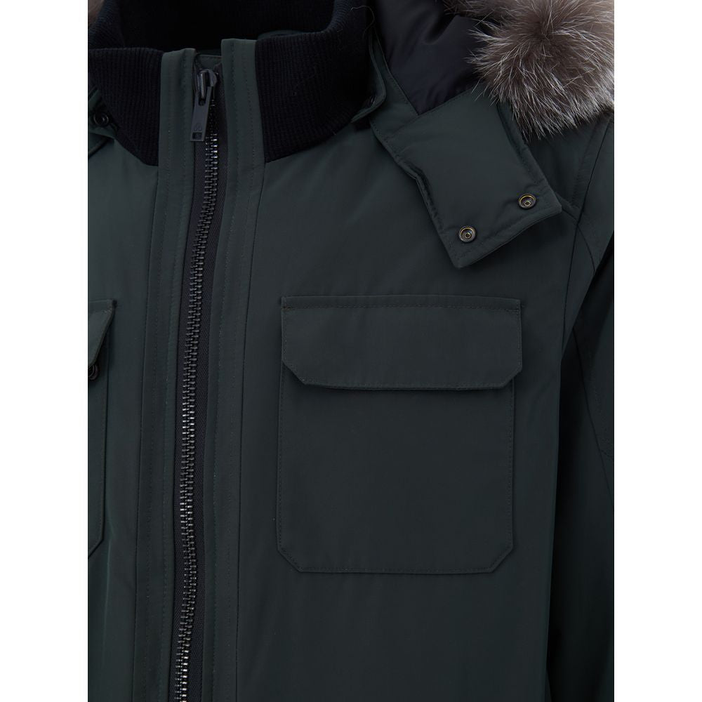 Green Nylon Parka - ventzia