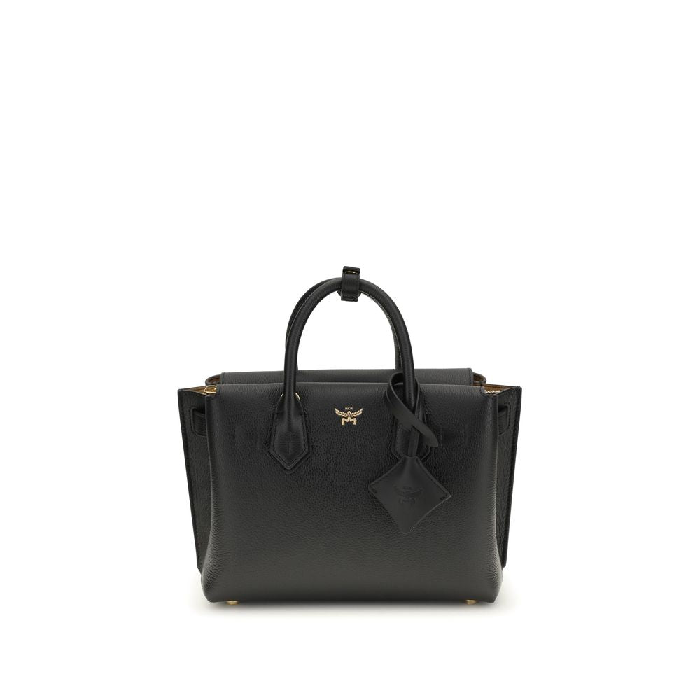 Black Calf Leather Bos Taurus Handbag - ventzia