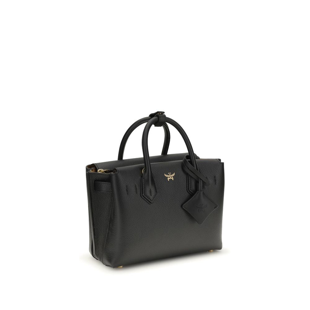Black Calf Leather Bos Taurus Handbag - ventzia