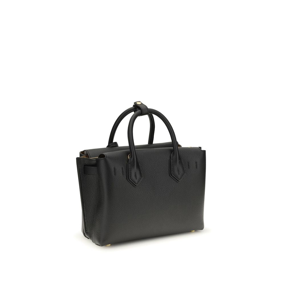 Black Calf Leather Bos Taurus Handbag - ventzia
