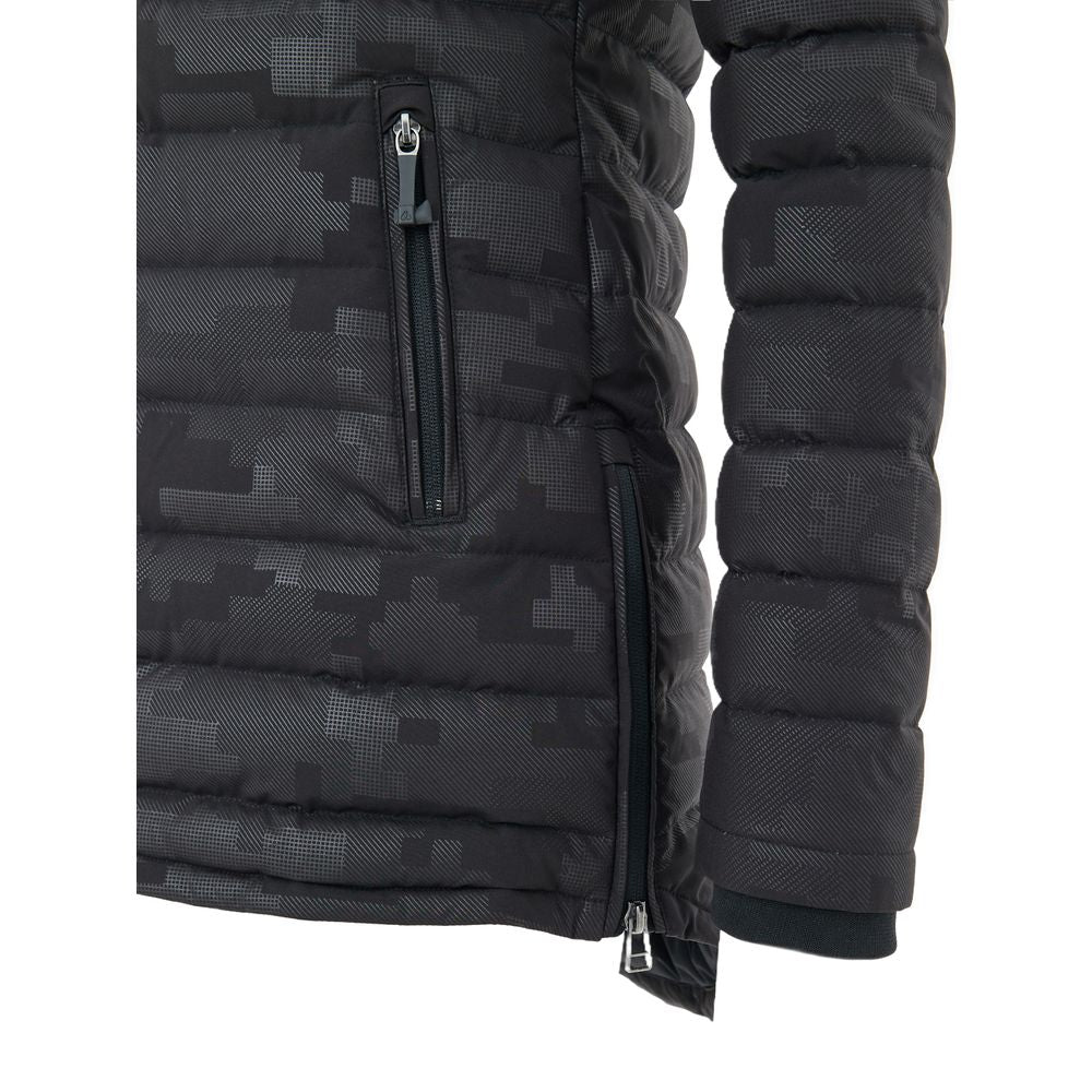 Black Nylon Coat - ventzia