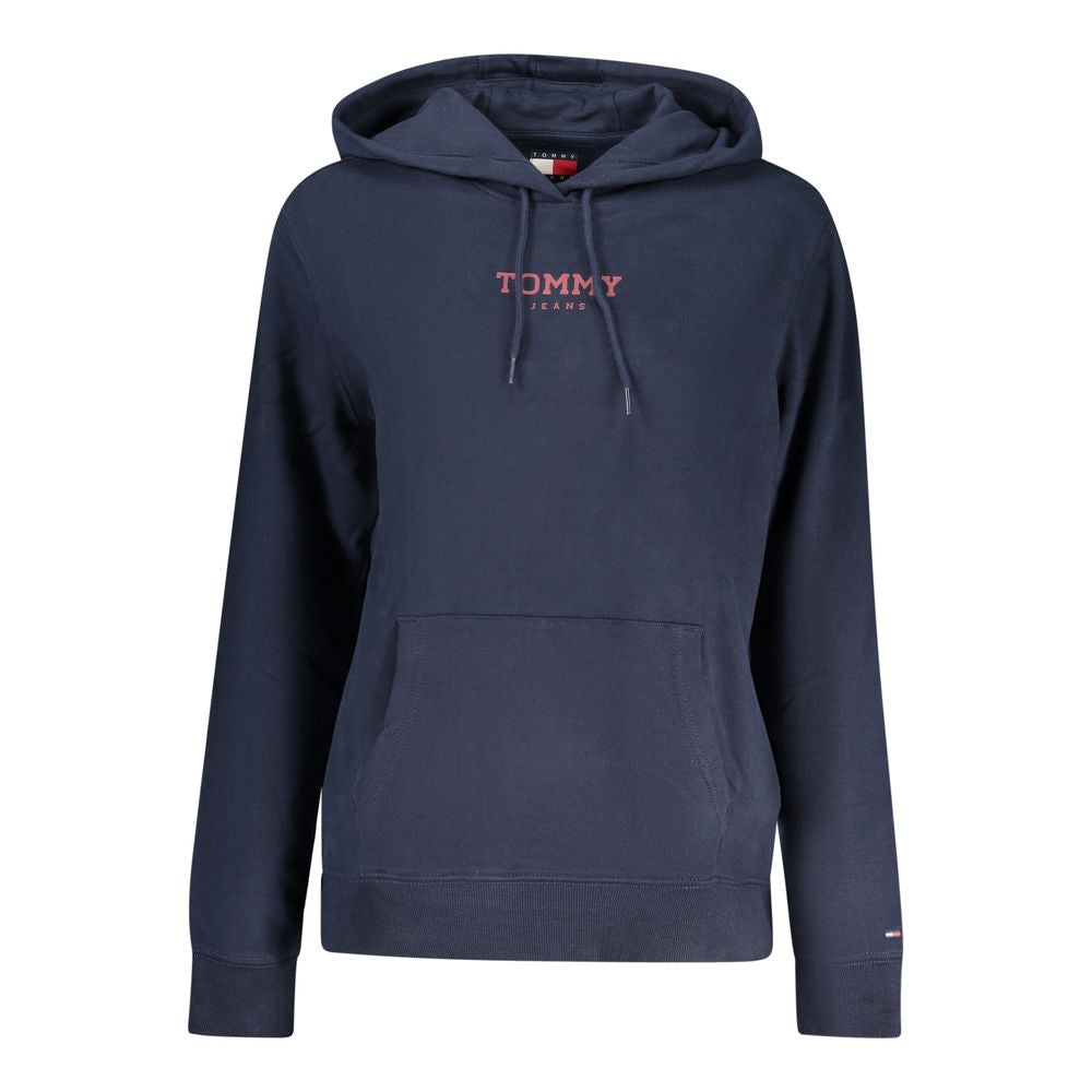 Blue Cotton Women's Hoodie - ventzia