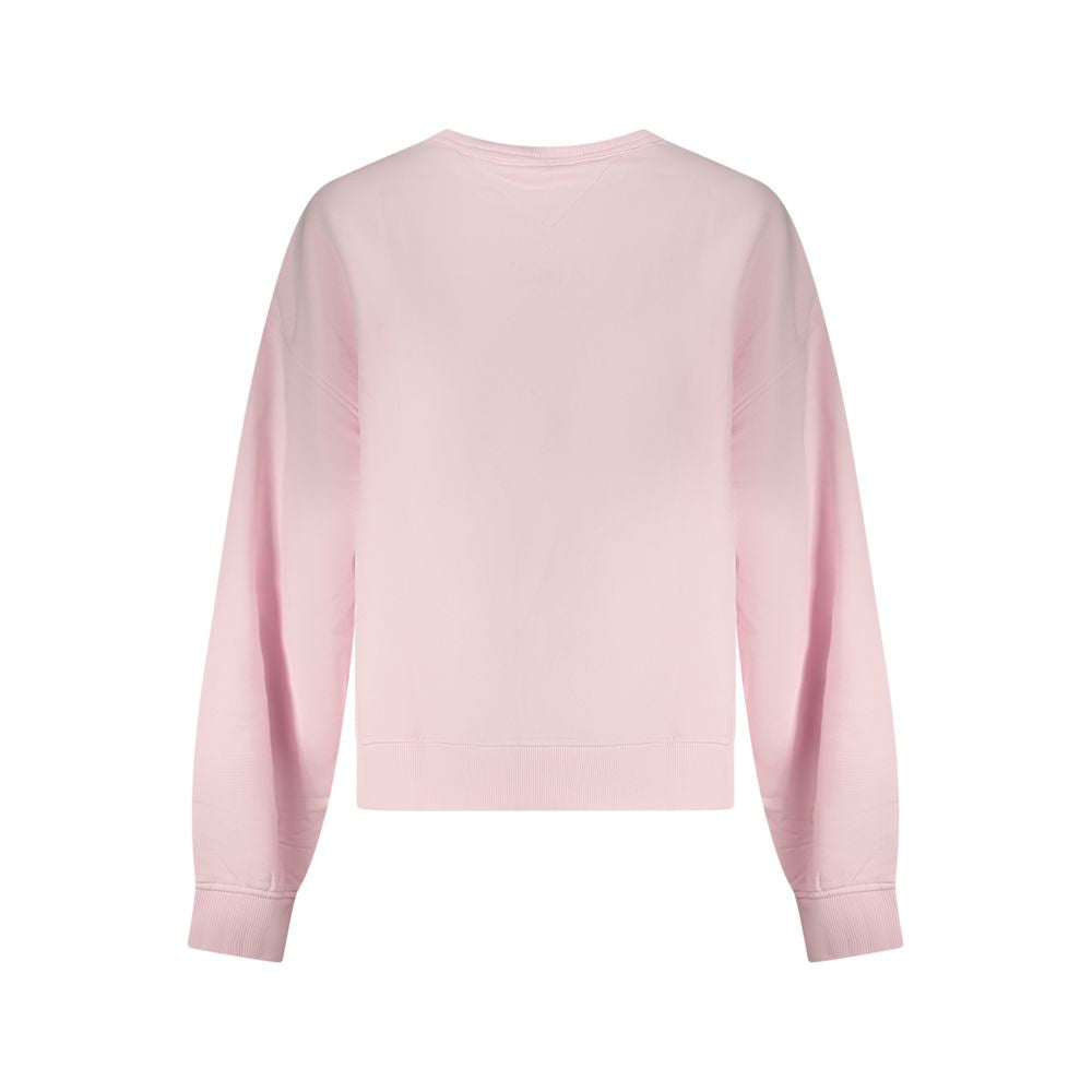 Pink Cotton Women Sweatshirt - ventzia