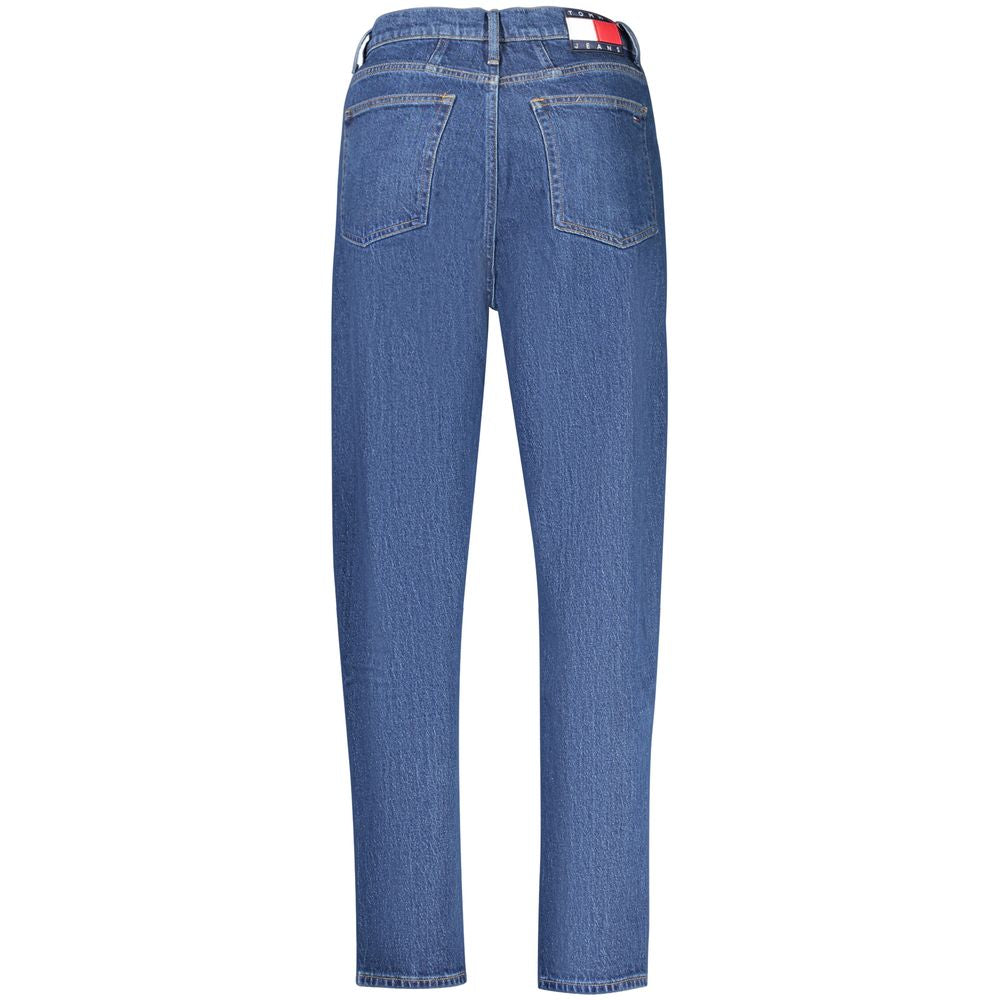 Blu Cotton Women Jeans - ventzia