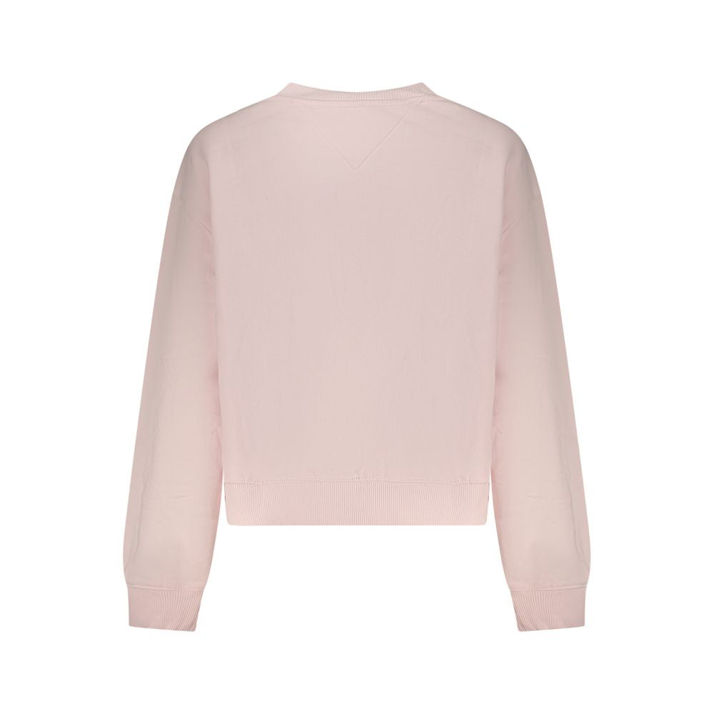 Pink Cotton Women Sweatshirt - ventzia