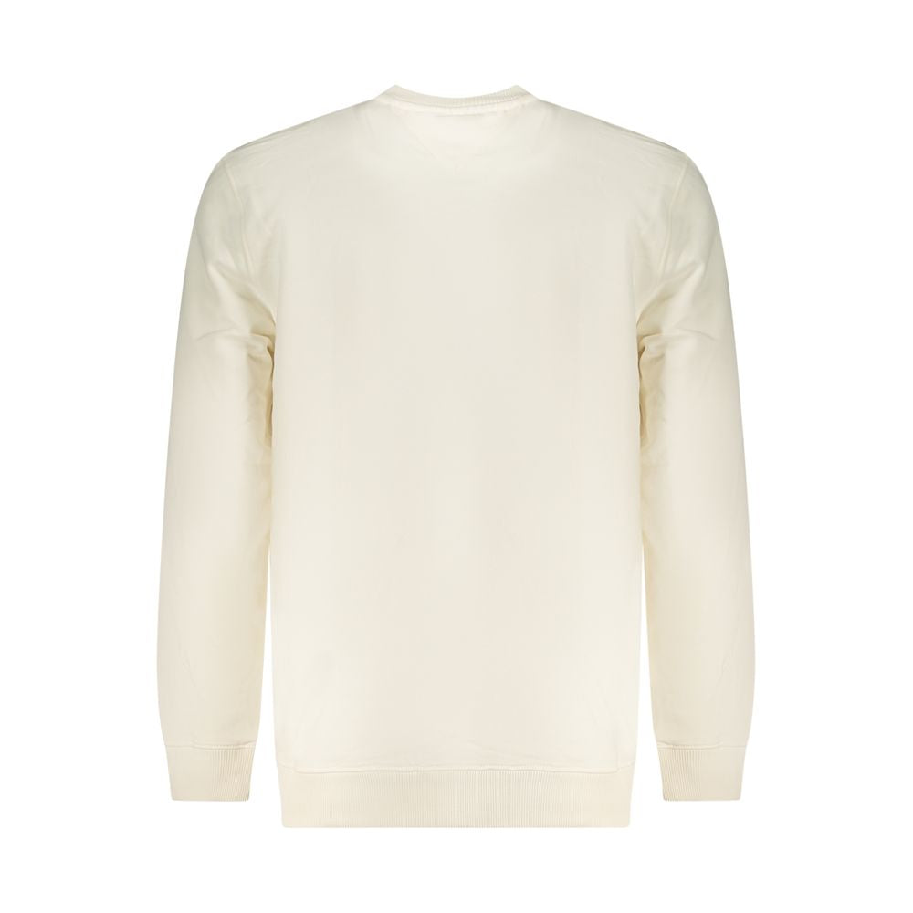 White Cotton Men Sweatshirt - ventzia